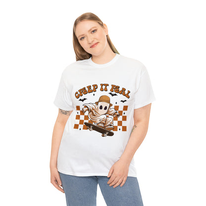 Creep It Real Ghost Halloween Short Sleeve Tee