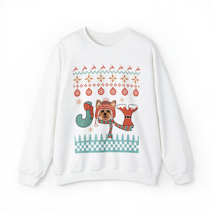 Joy Yorkshire Terrier Yorkie Dog Christmas Ugly Sweater Sweatshirt