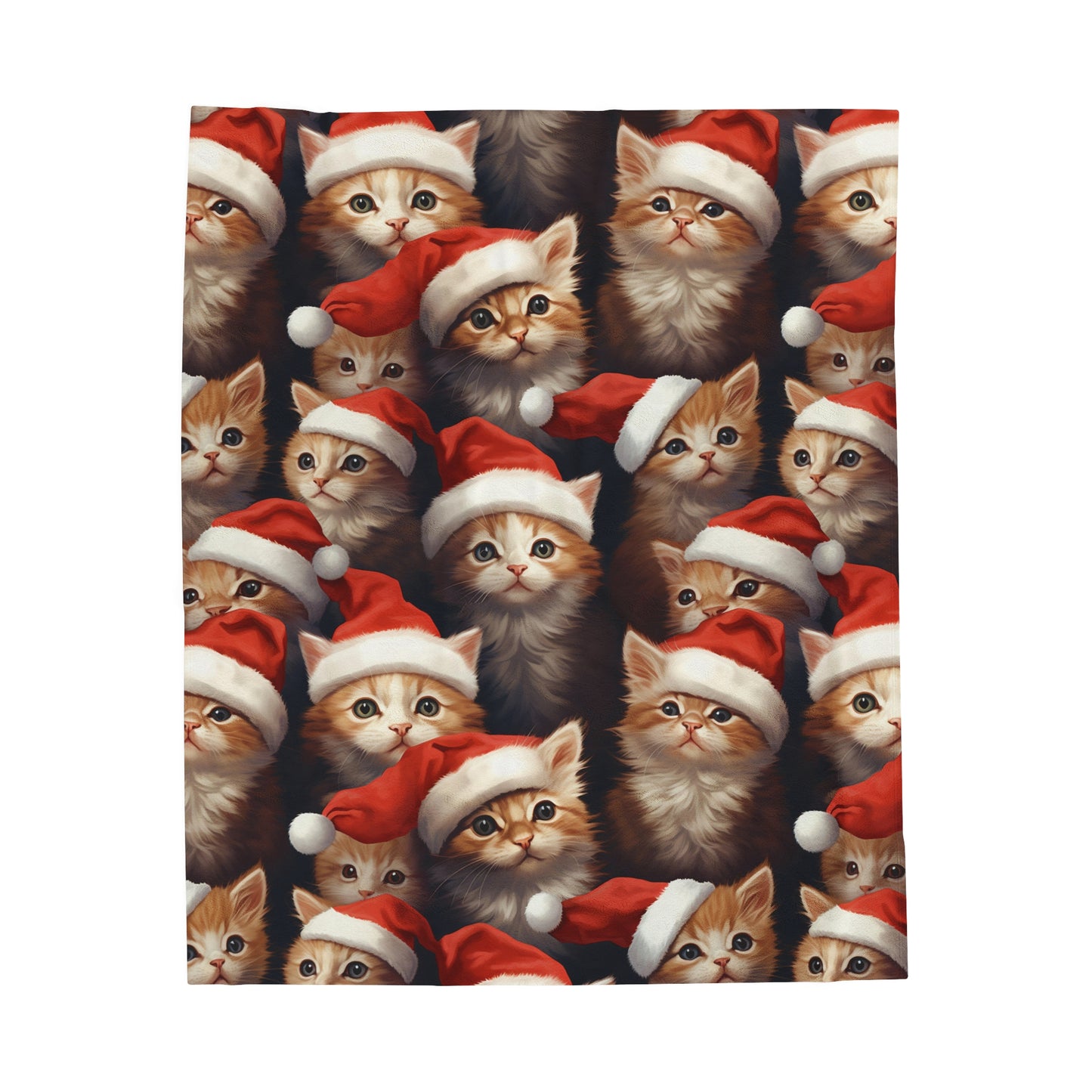 Cats in Santa Hats Blanket