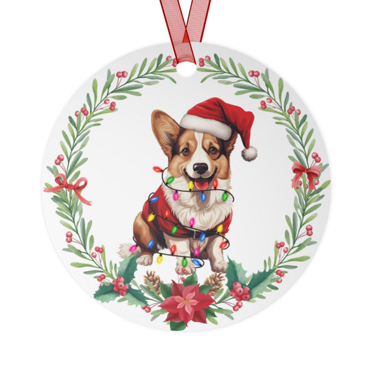 Cardigan Welsh Corgi Dog in Lights Ornament