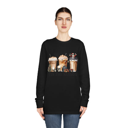 Skeleton Latte Christmas Long Sleeve Tee