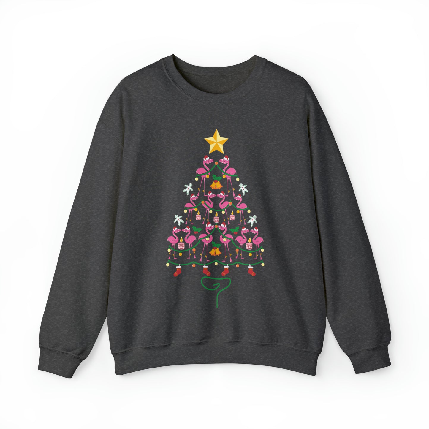 Flamingo Christmas Tree Christmas Sweatshirt