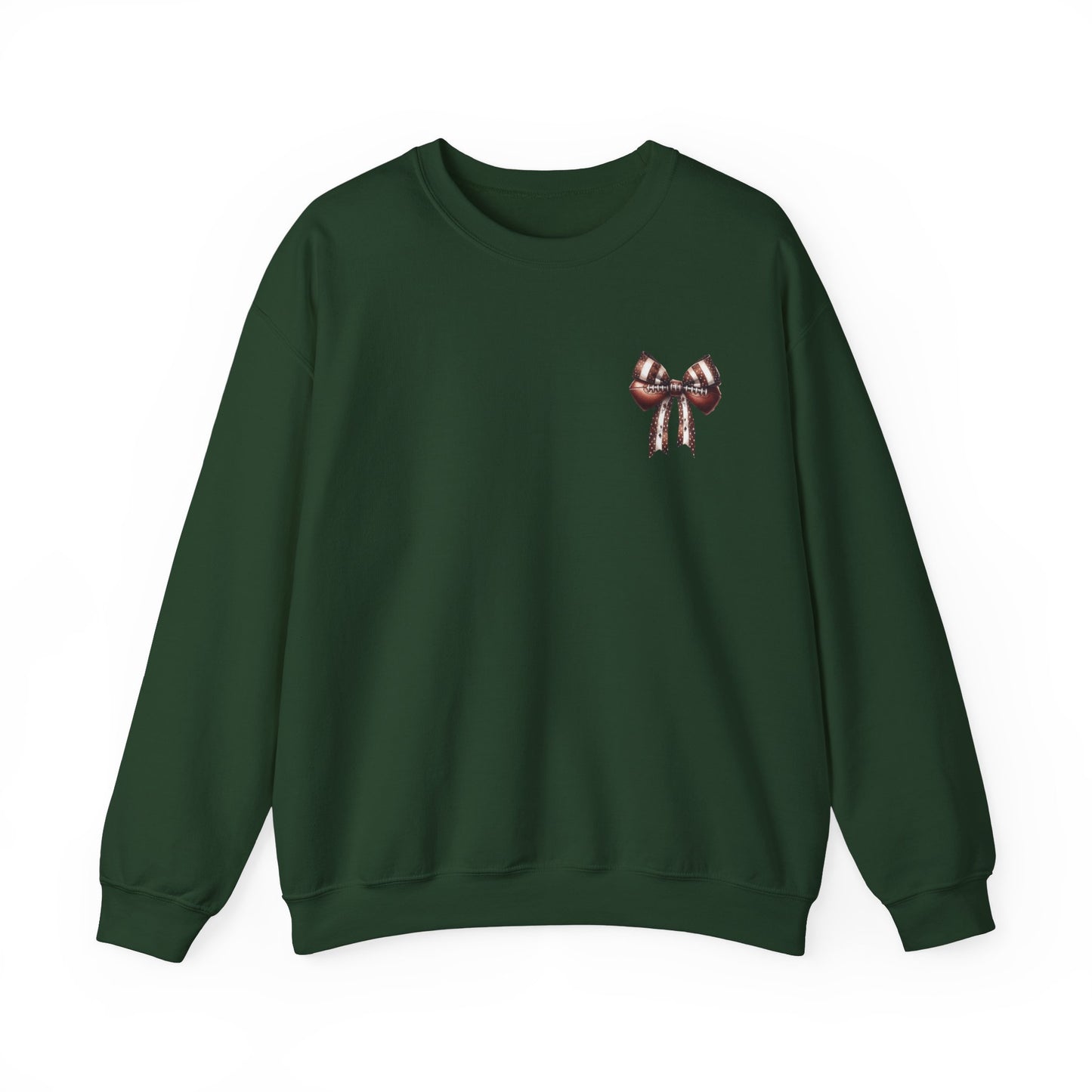 Football Game Day Sweatshirt Mom Dad Parent Football Lover Coquette Bows