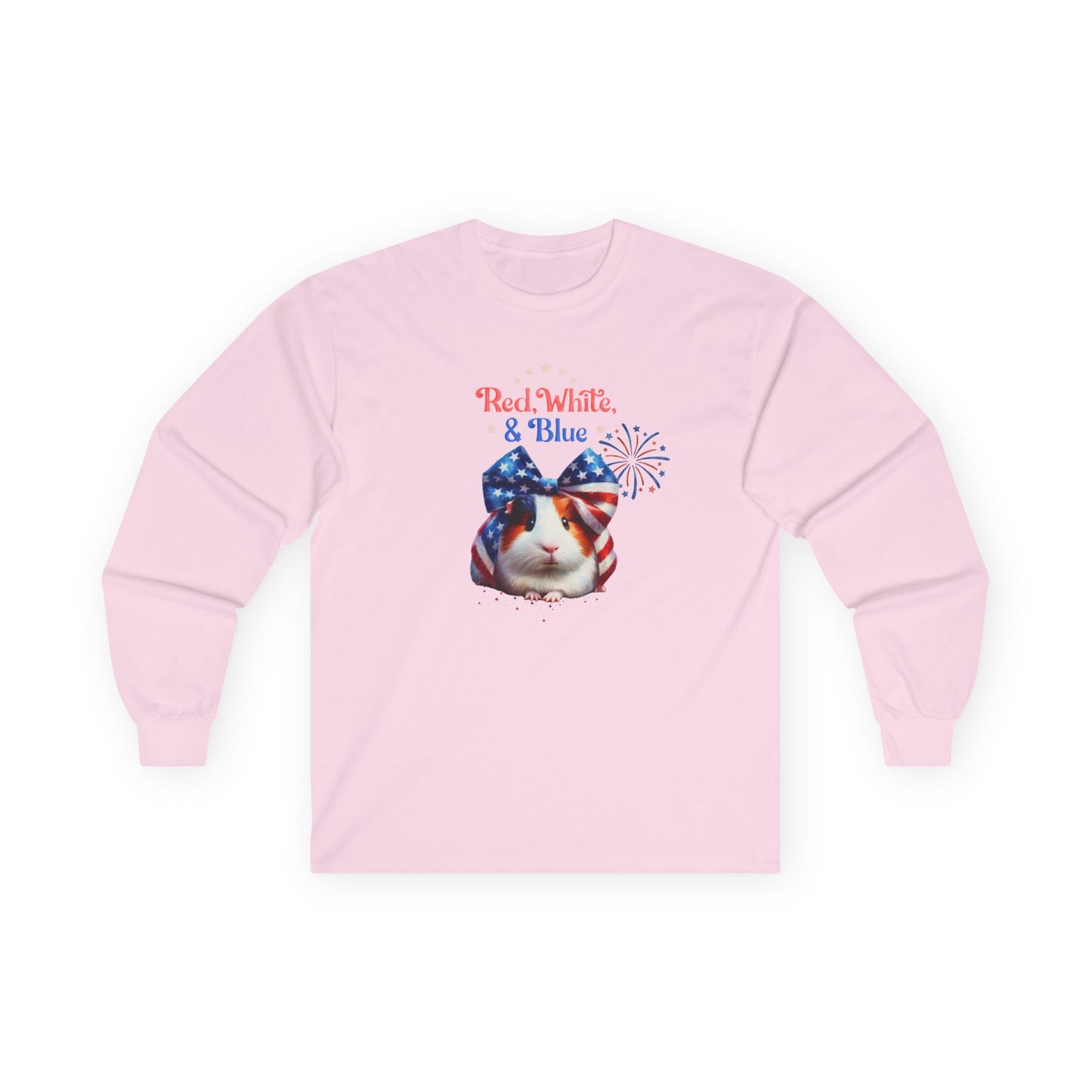 Red White And Blue Guinea Pig Long Sleeve T-Shirt