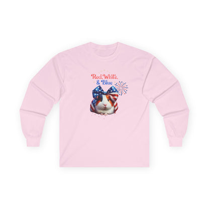 Red White And Blue Guinea Pig Long Sleeve T-Shirt