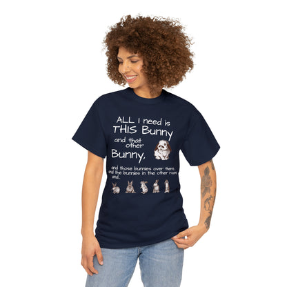 All The Bunnies Rabbit lover Unisex Heavy Cotton Tee