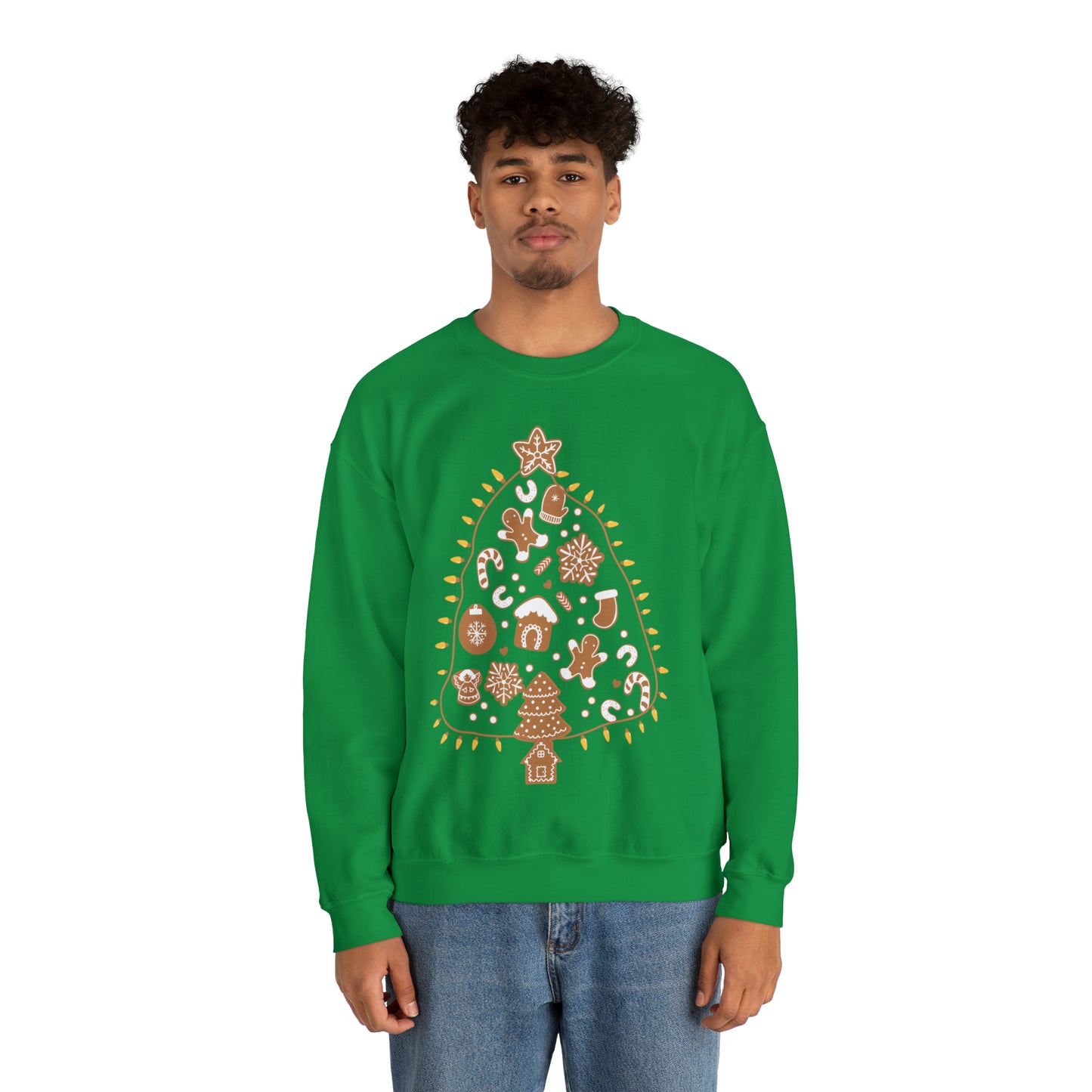 Gingerbread Cookie Christmas Tree Christmas Sweatshirt