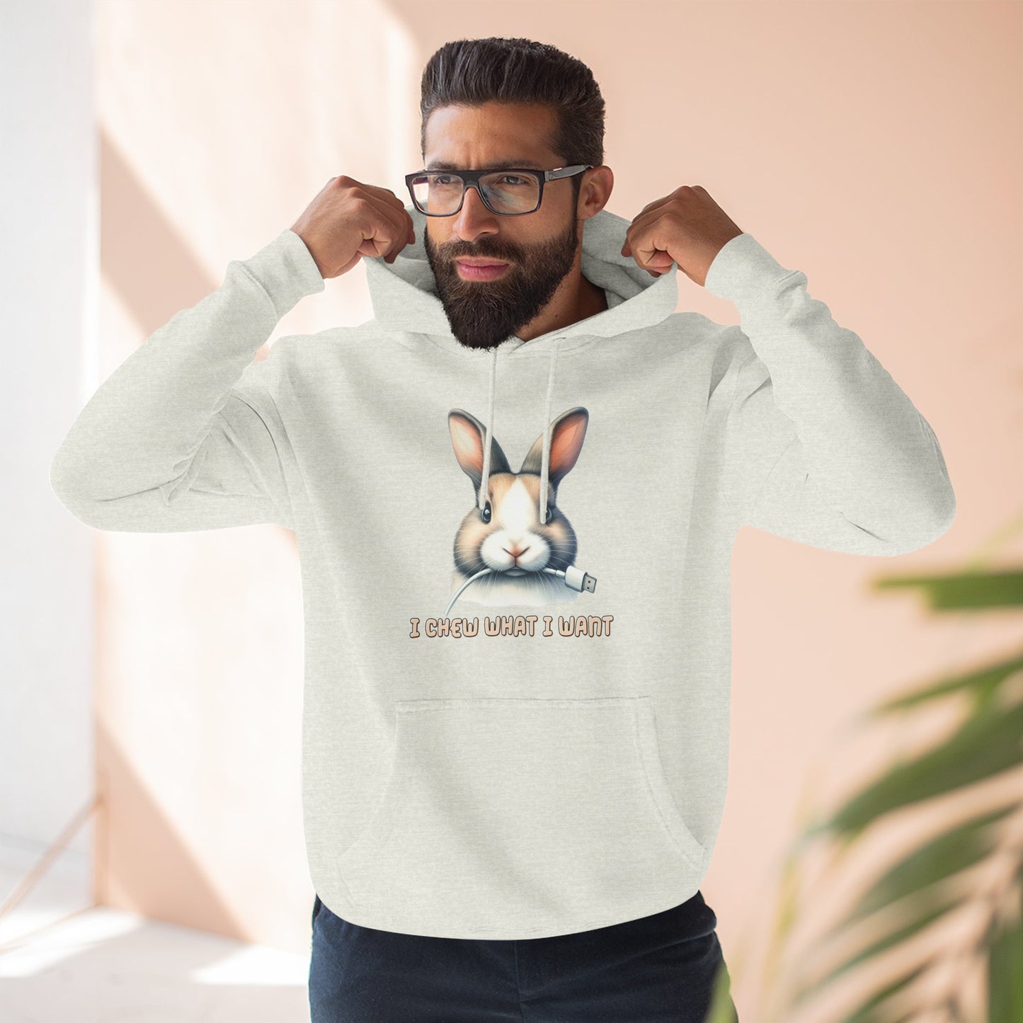 I Chew What I Want Rabbit Pullover Hoodie