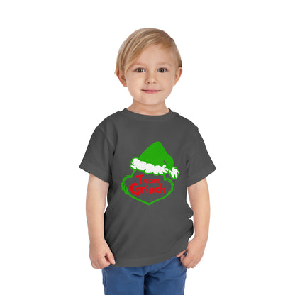 Team Grinch Christmas Toddler Short Sleeve Tee