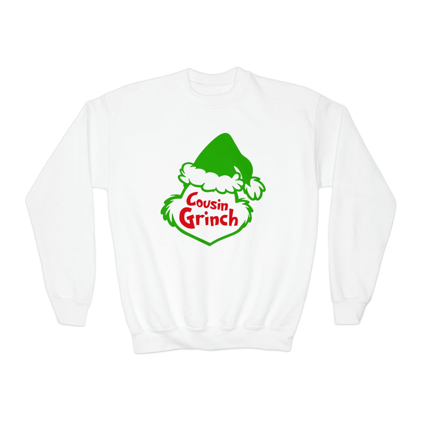 Cousin Grinch Christmas Youth Crewneck Sweatshirt