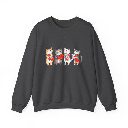 Love Cats Valentine Sweatshirt