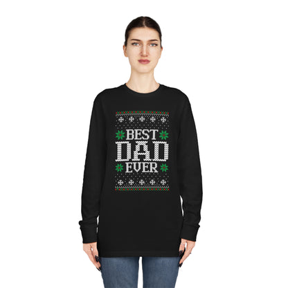 Best Dad Ever Christmas Ugly Sweater Long Sleeve T-shirt