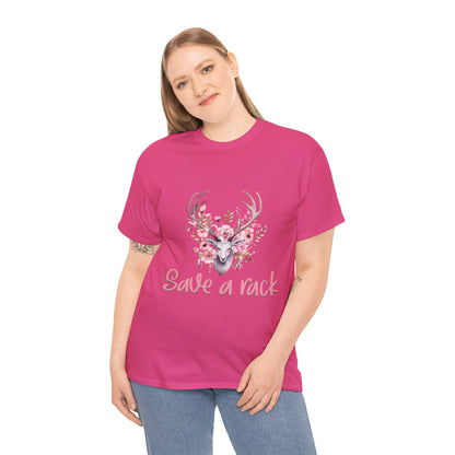 Save a Rack Deer Breast Cancer Short Sleeve Tee