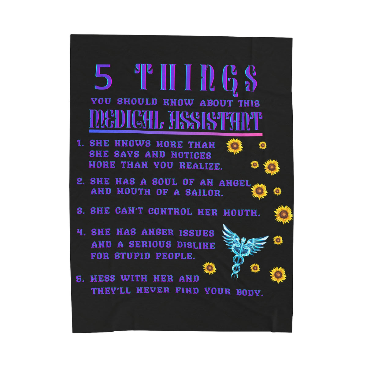 5 Things You Should Know Medical Assistant Design 2 Plush Blanket