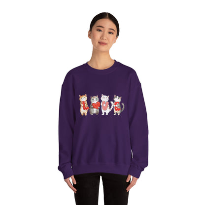 Love Cats Valentine Sweatshirt