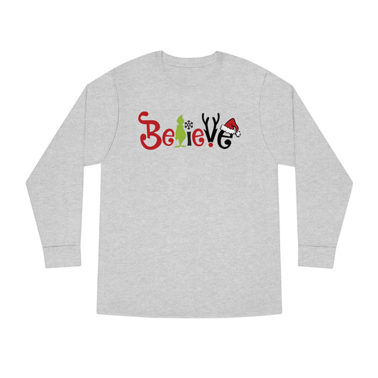 Believe Grinch Christmas Long Sleeve T-Shirt