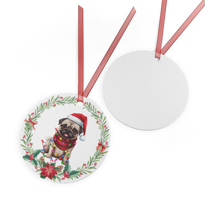 Pug Dog in Lights Ornament