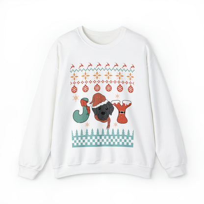 Joy Labrador Dog Christmas Ugly Sweater Sweatshirt