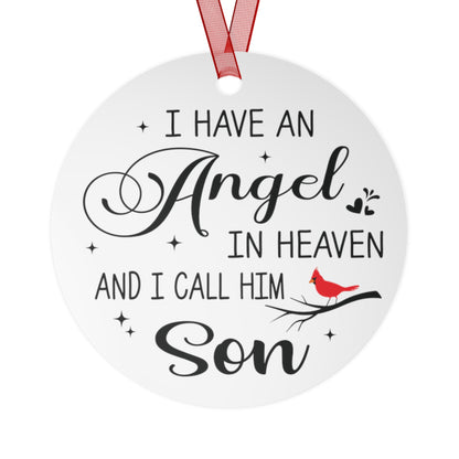 I Have An Angel In Heaven And I Call Him Son Memorial Ornament