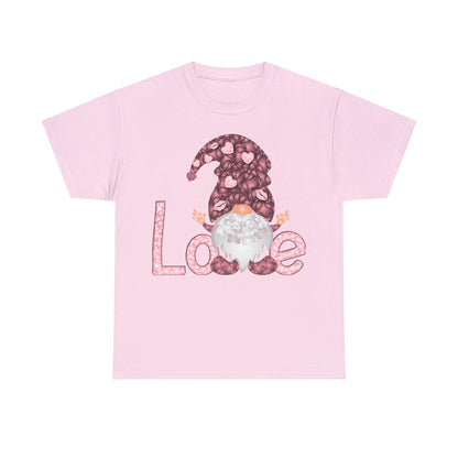 Love Gnome Valentine Short Sleeve Tee