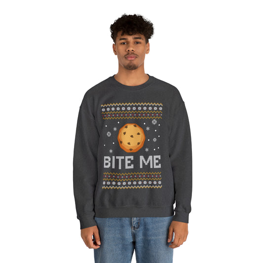 Cookie Bite Christmas Ugly Sweater Sweatshirt