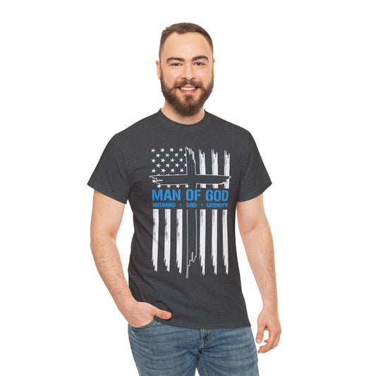 Man Of God Flag Short Sleeve Tee