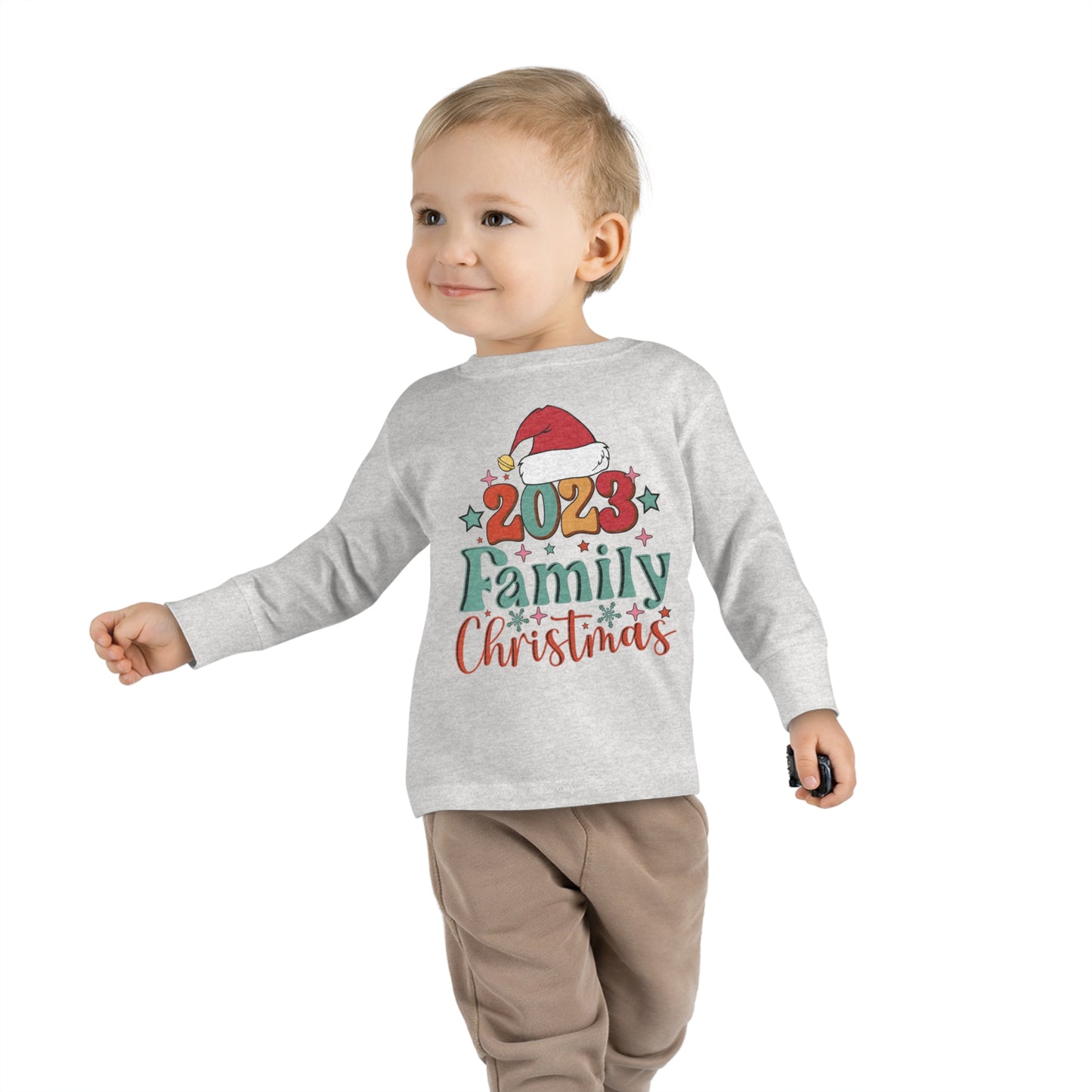 Family Christmas 2023 Toddler Long Sleeve Tee