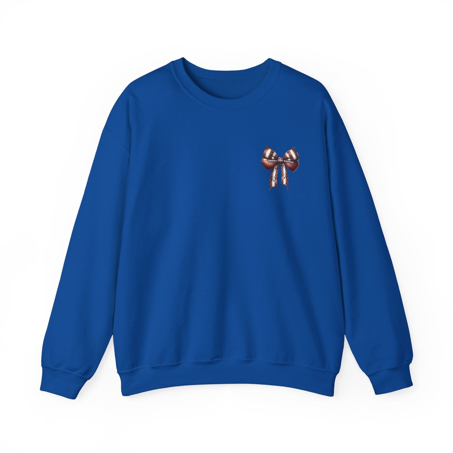 Football Game Day Sweatshirt Mom Dad Parent Football Lover Coquette Bows