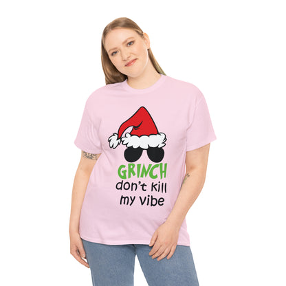 Grinch Don't Kill My Vibe Christmas Short Sleeve Tee