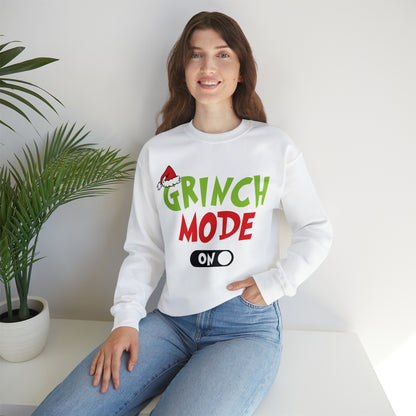 Grinch Mode On Christmas Sweatshirt