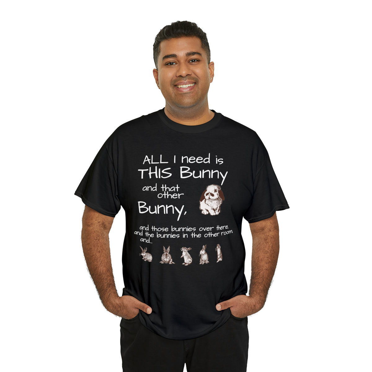 All The Bunnies Rabbit lover Unisex Heavy Cotton Tee
