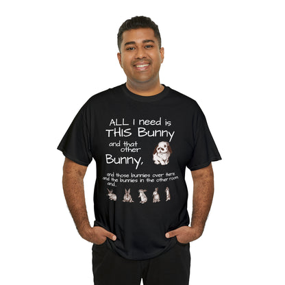 All The Bunnies Rabbit lover Unisex Heavy Cotton Tee
