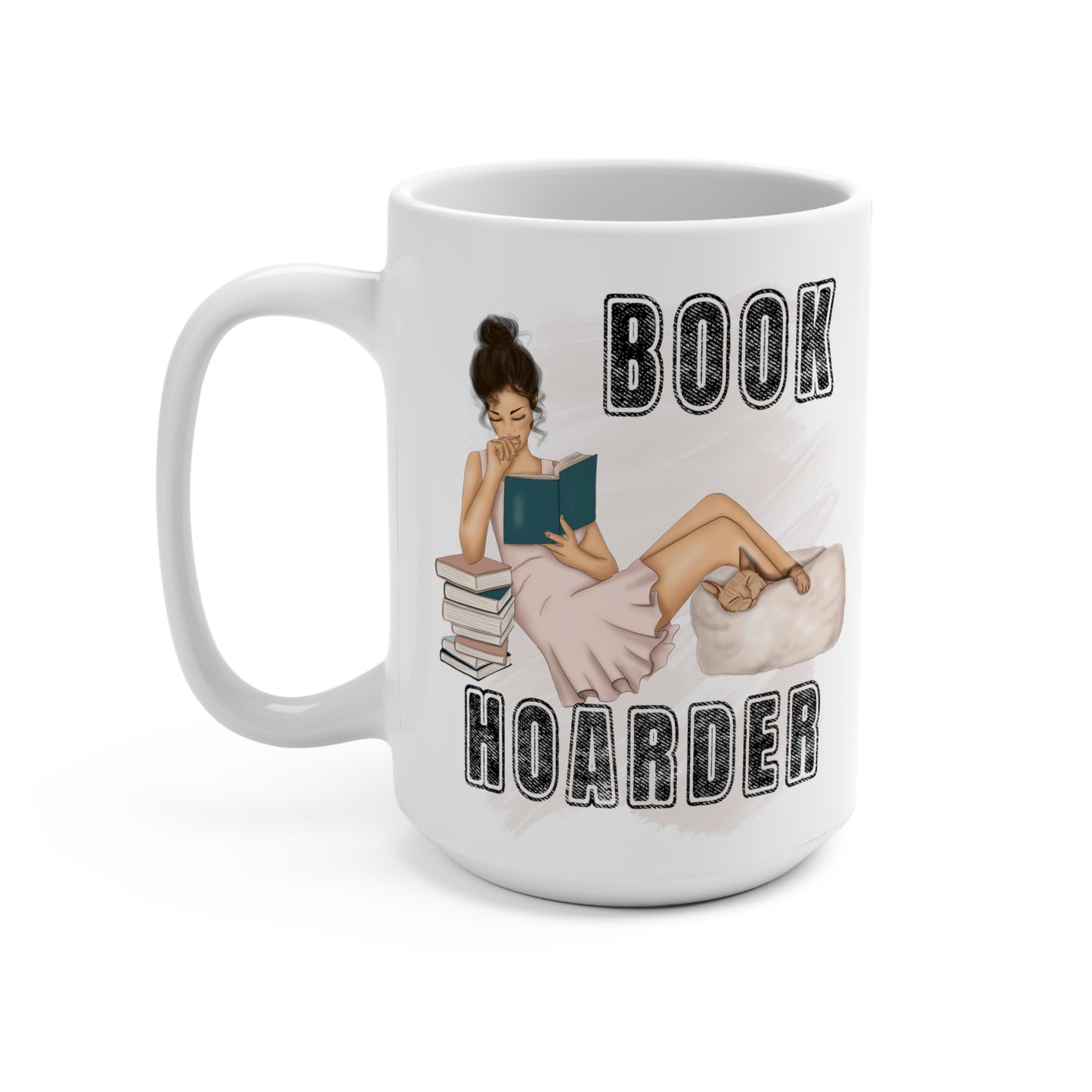 Book Hoarder Mug 15oz