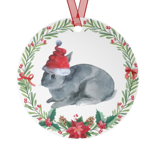 Blue Rex Rabbit Ornament