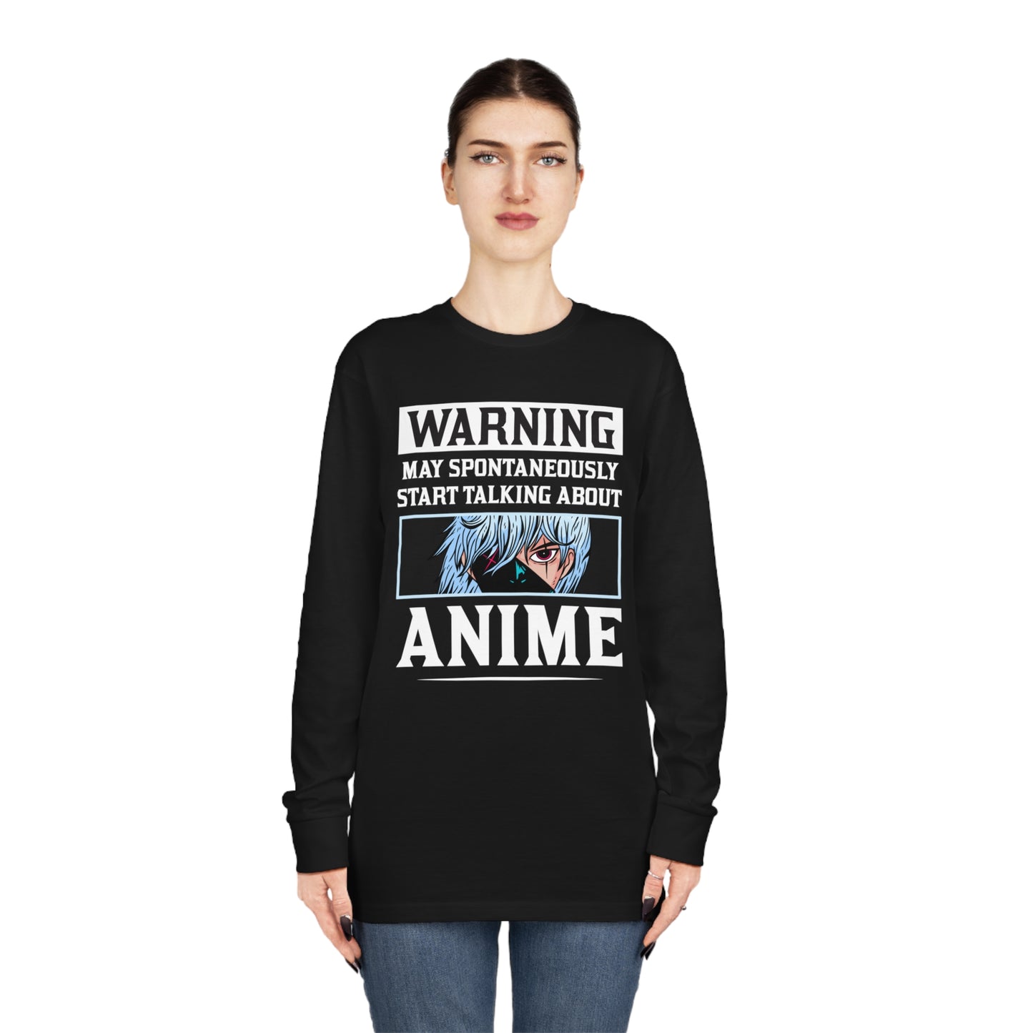 Warning May Spontaneously Start Talking About Anime Long Sleeve Tee