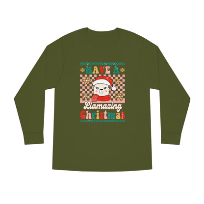 Have a Llamazing Christmas Ugly Sweater Long Sleeve Tee