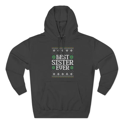 Best Sister Ever Christmas Ugly Sweater Pullover Hoodie