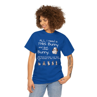 All The Bunnies Rabbit lover Unisex Heavy Cotton Tee