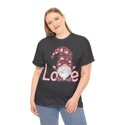 Love Gnome Valentine Short Sleeve Tee