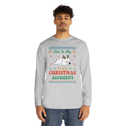 Miniature Poodle This is My Ugly Christmas Sweater Long Sleeve Tee