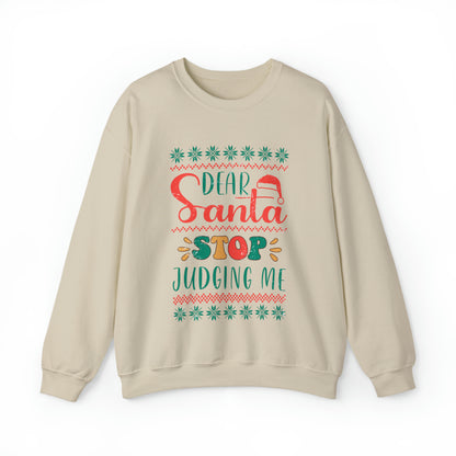 Santa Stop Judging Me Christmas Ugly Sweater Sweatshirt