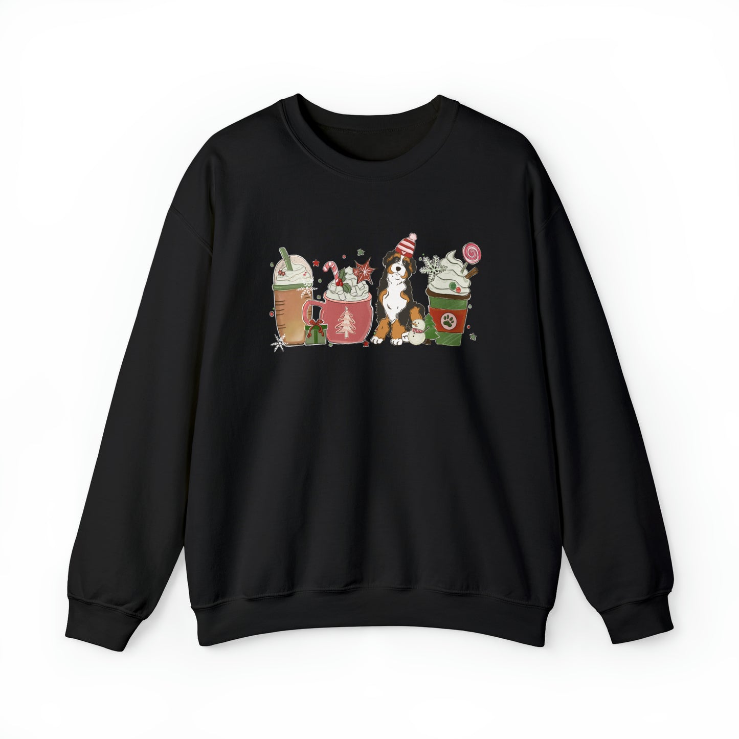 Australian Shepherd Dog Latte Christmas Sweatshirt