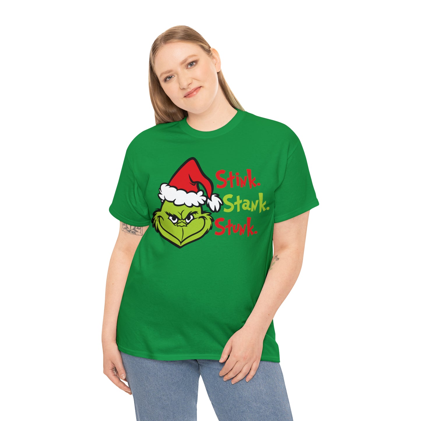 Grinch Stink Stank Stunk Christmas Short Sleeve Tee