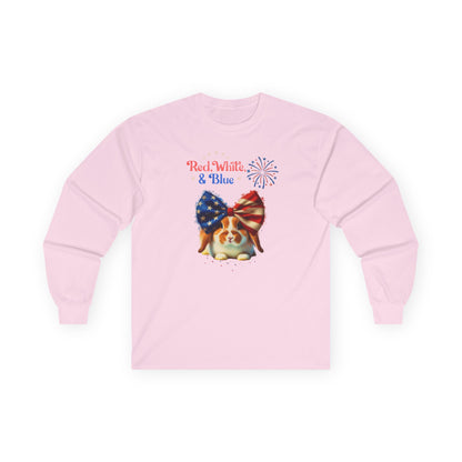 Red White And Blue Rabbit Long Sleeve T-Shirt