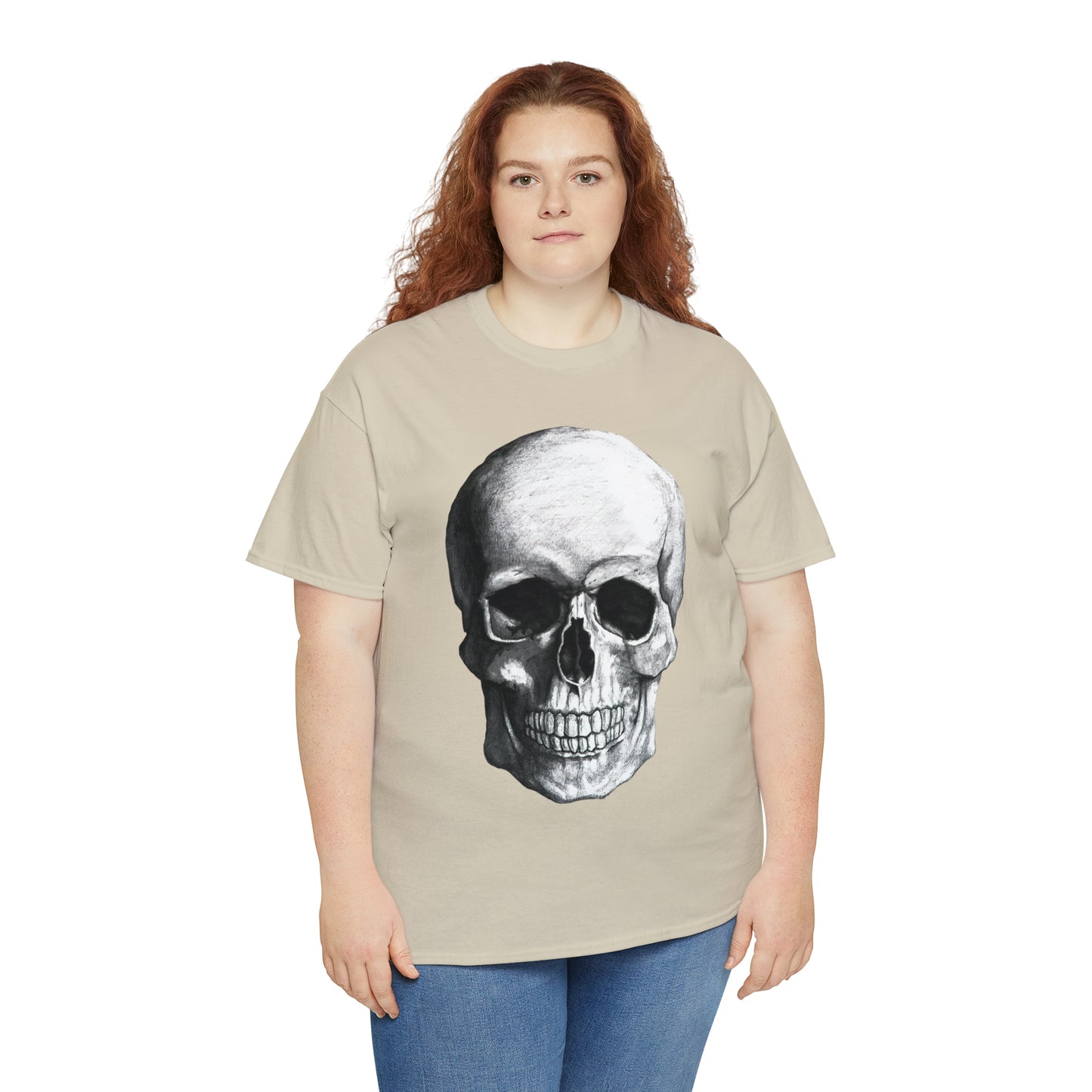 Large Skull Halloween Short Sleeve Tee