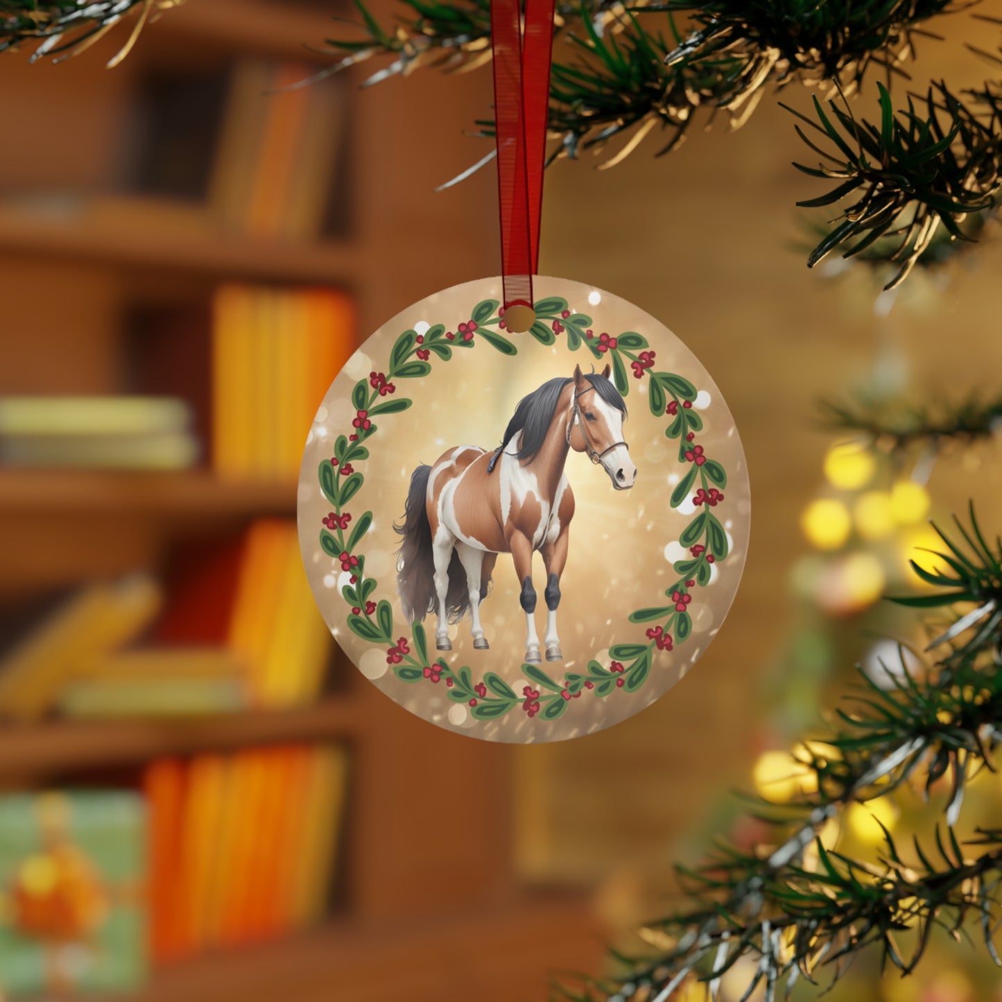 Horse Design Christmas Ornament