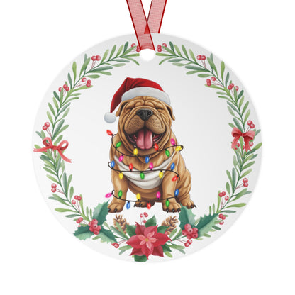 Shar-Pei Dog in Lights Ornament