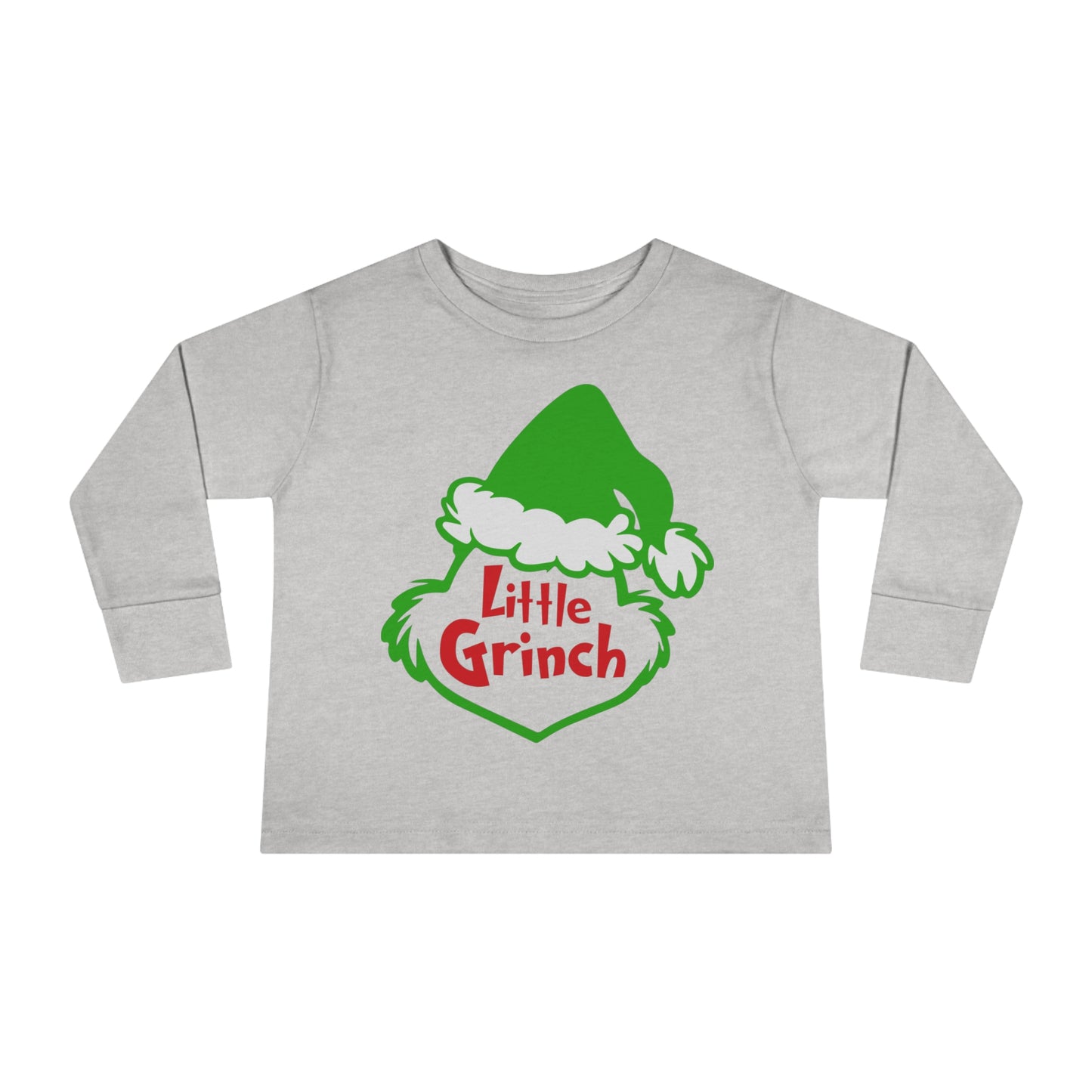 Little Grinch Christmas Toddler Long Sleeve Tee