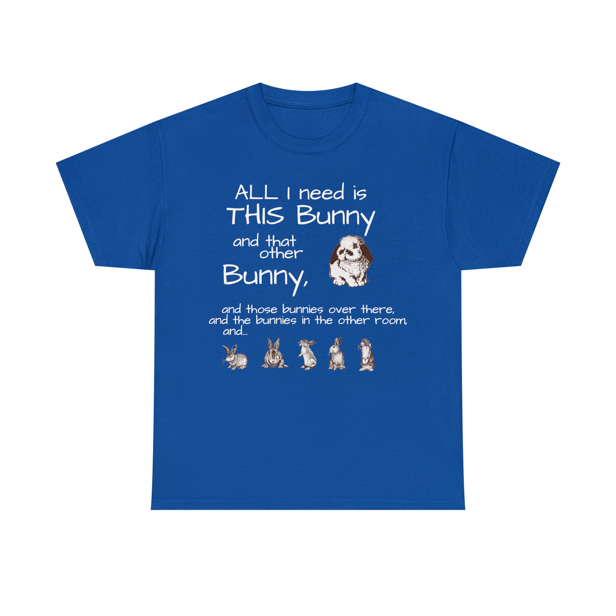 All The Bunnies Rabbit lover Unisex Heavy Cotton Tee