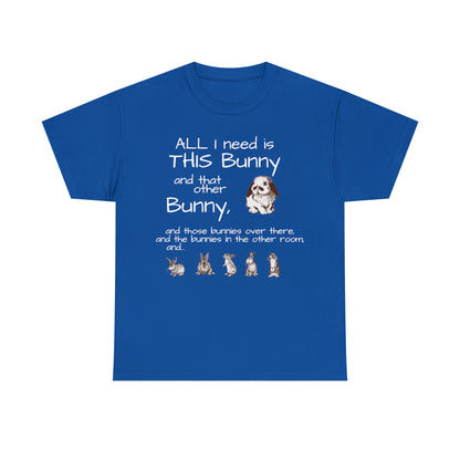 All The Bunnies Rabbit lover Unisex Heavy Cotton Tee